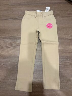 The Children's Place Beige Stretch Pants - Elastic Waist